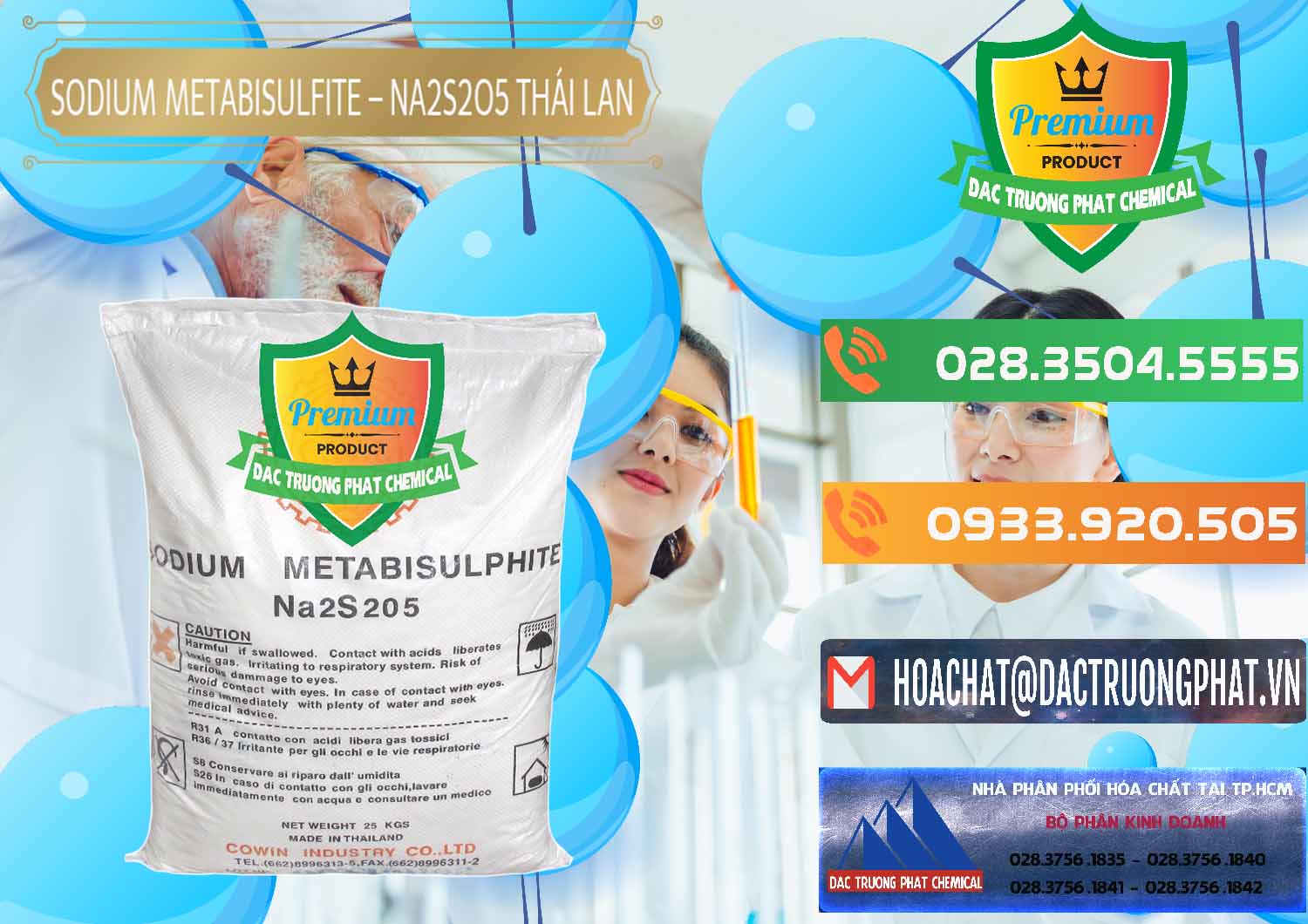 Công ty chuyên cung ứng và bán Sodium Metabisulfite - NA2S2O5 Thái Lan Cowin - 0145 - Công ty chuyên bán - cung cấp hóa chất tại TP.HCM - hoachatxulynuoc.com.vn