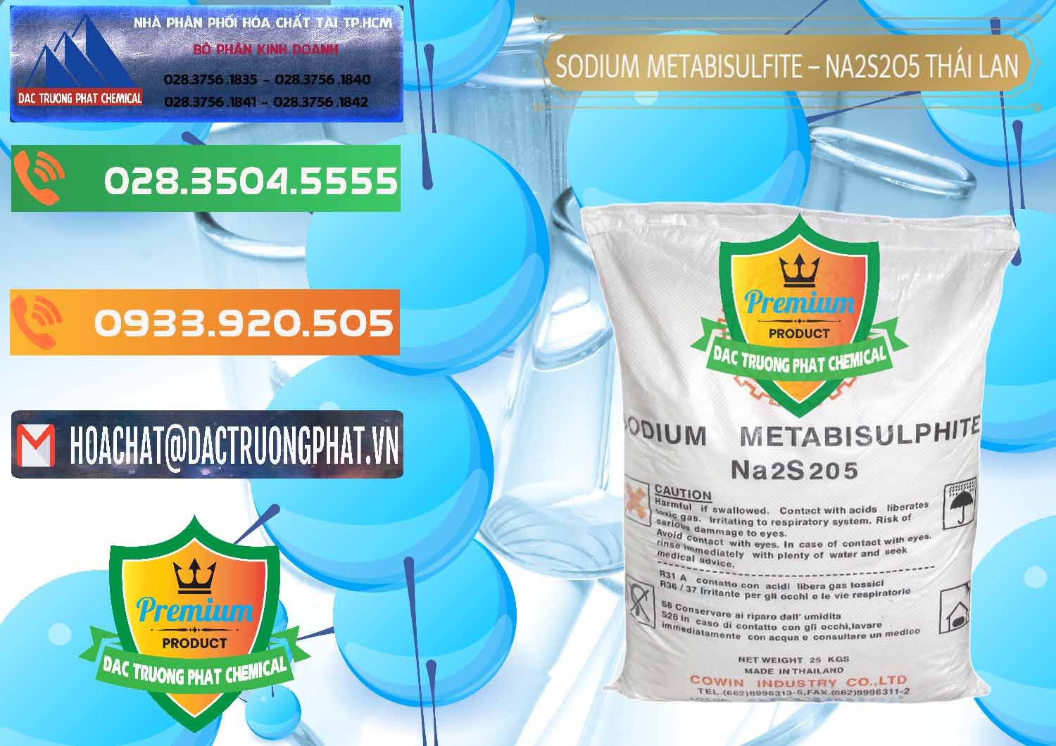 Chuyên bán _ phân phối Sodium Metabisulfite - NA2S2O5 Thái Lan Cowin - 0145 - Nhập khẩu ( phân phối ) hóa chất tại TP.HCM - hoachatxulynuoc.com.vn