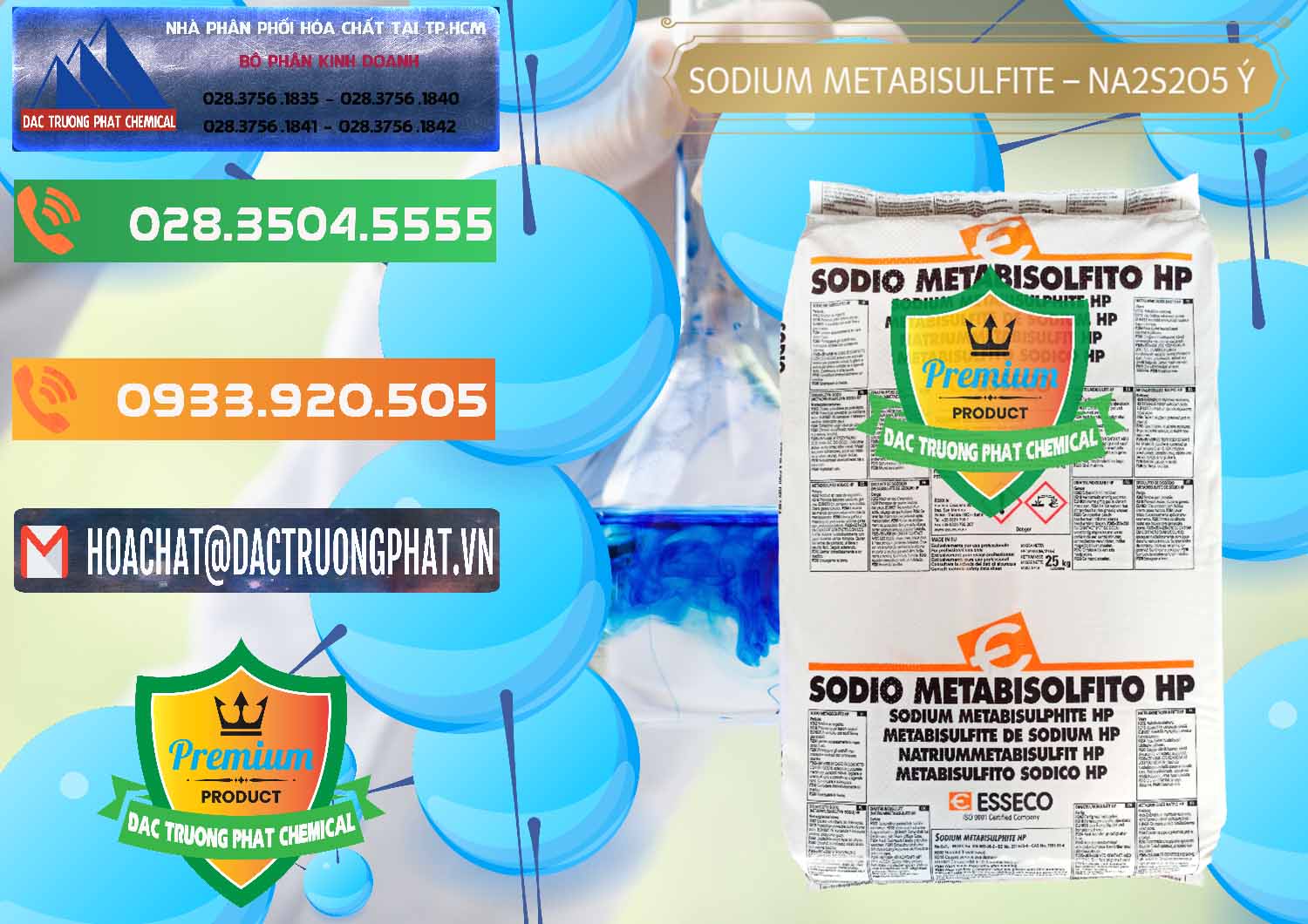 Công ty chuyên cung cấp & bán Sodium Metabisulfite - NA2S2O5 Food Grade Esseco Ý Italy - 0146 - Nhà cung cấp và kinh doanh hóa chất tại TP.HCM - hoachatxulynuoc.com.vn