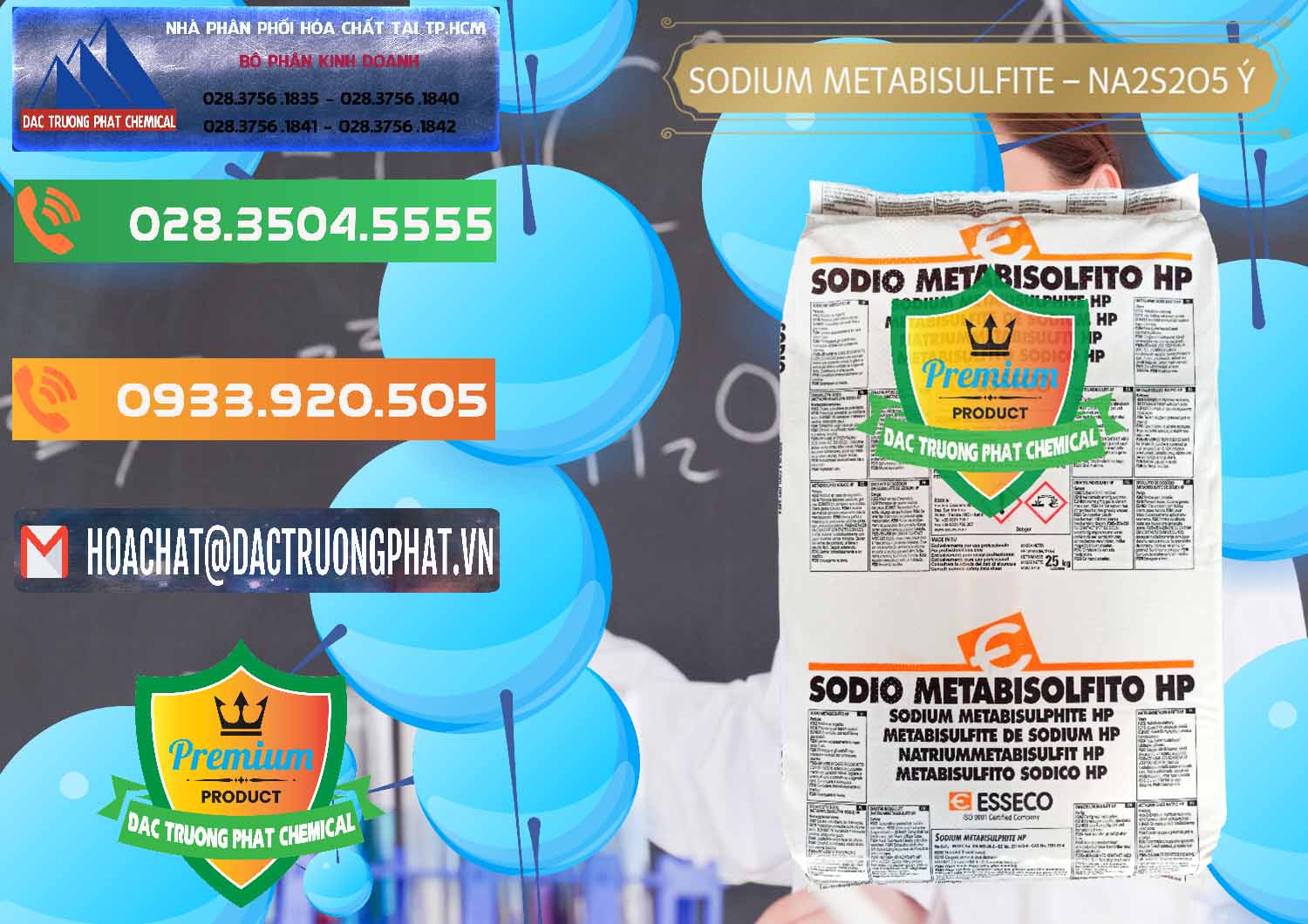 Chuyên cung ứng và bán Sodium Metabisulfite - NA2S2O5 Food Grade Esseco Ý Italy - 0146 - Cty chuyên nhập khẩu _ phân phối hóa chất tại TP.HCM - hoachatxulynuoc.com.vn
