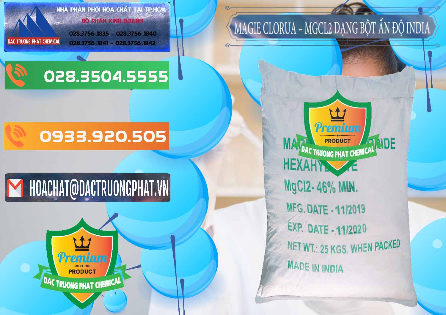Công ty chuyên phân phối và bán Magie Clorua – MGCL2 96% Dạng Bột Ấn Độ India - 0206 - Công ty chuyên nhập khẩu và cung cấp hóa chất tại TP.HCM - hoachatxulynuoc.com.vn