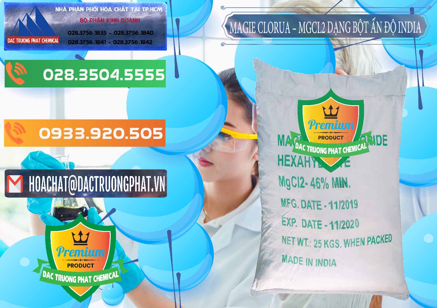 Công ty chuyên bán ( cung ứng ) Magie Clorua – MGCL2 96% Dạng Bột Ấn Độ India - 0206 - Công ty bán - phân phối hóa chất tại TP.HCM - hoachatxulynuoc.com.vn