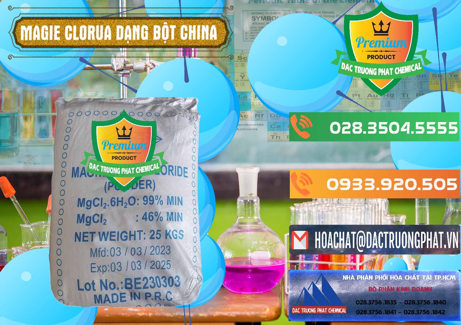 Bán & cung ứng Magie Clorua – MGCL2 96% Dạng Bột Logo Kim Cương Trung Quốc China - 0387 - Cty phân phối & kinh doanh hóa chất tại TP.HCM - hoachatxulynuoc.com.vn