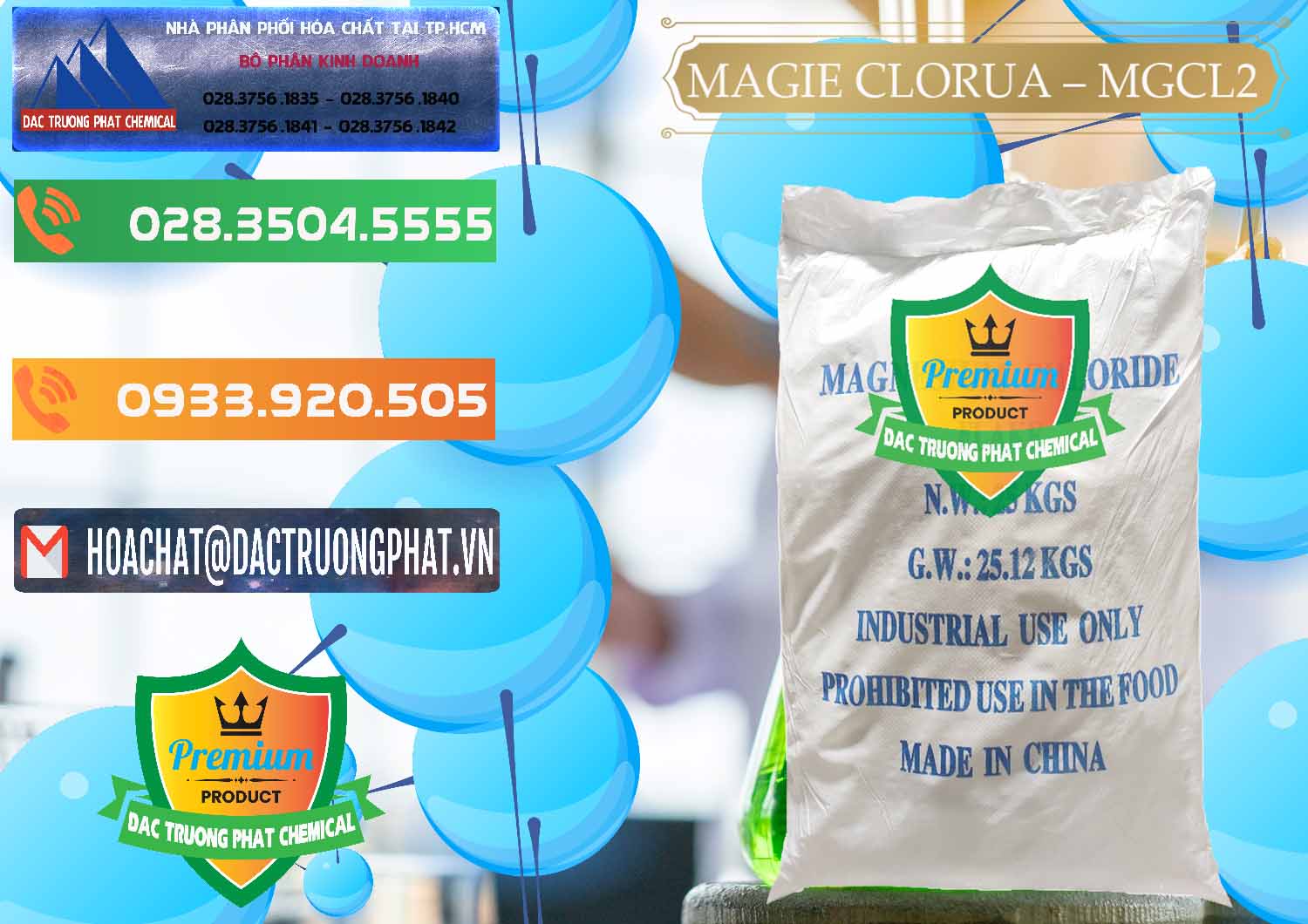 Cung cấp _ bán Magie Clorua – MGCL2 96% Dạng Vảy Trung Quốc China - 0091 - Cty phân phối & cung cấp hóa chất tại TP.HCM - hoachatxulynuoc.com.vn