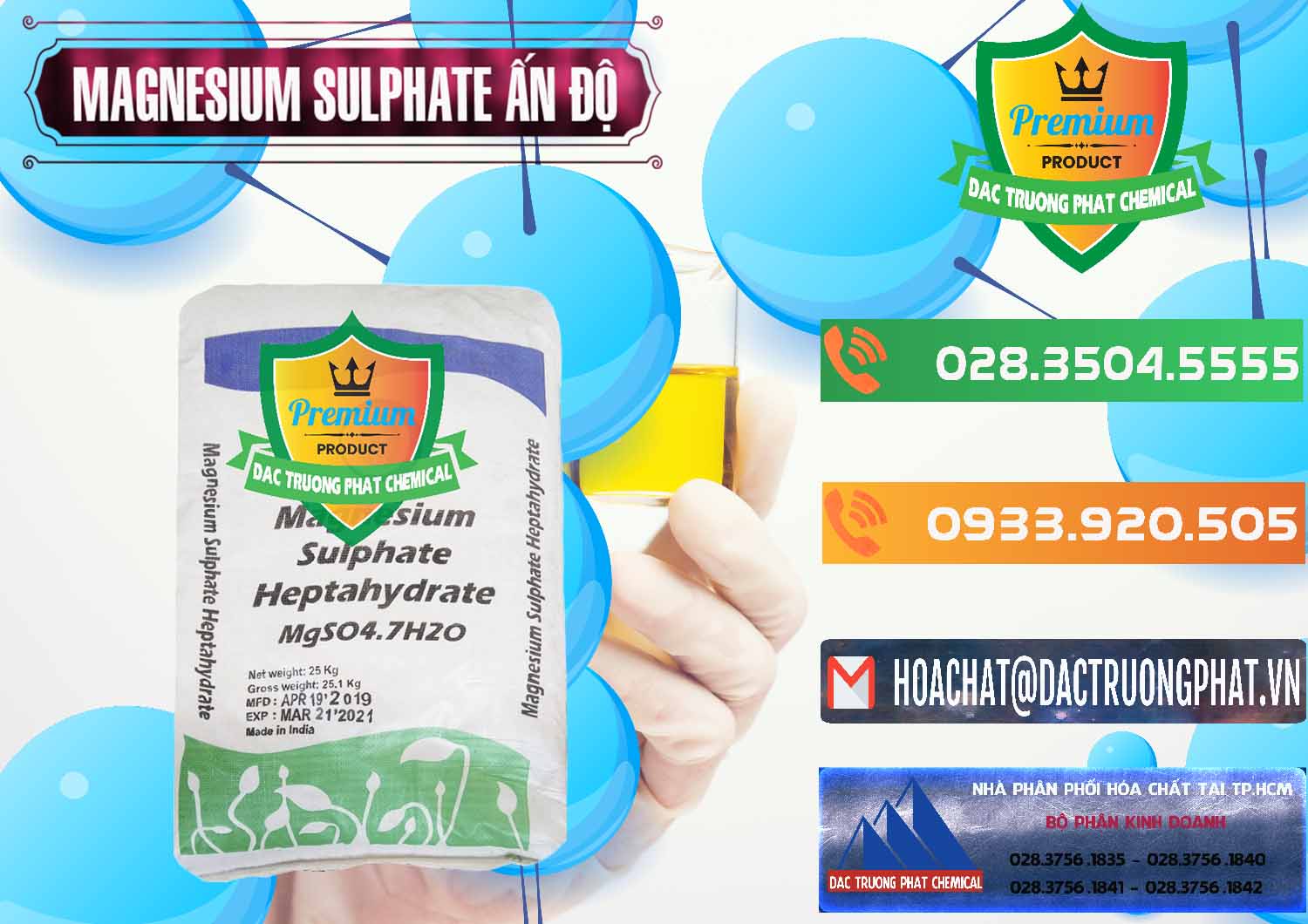 Nơi bán - phân phối MGSO4.7H2O – Magnesium Sulphate Heptahydrate Ấn Độ India - 0362 - Công ty cung cấp ( bán ) hóa chất tại TP.HCM - hoachatxulynuoc.com.vn