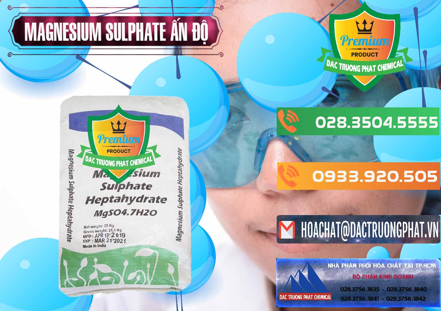 Công ty chuyên bán và cung ứng MGSO4.7H2O – Magnesium Sulphate Heptahydrate Ấn Độ India - 0362 - Cty phân phối & cung cấp hóa chất tại TP.HCM - hoachatxulynuoc.com.vn