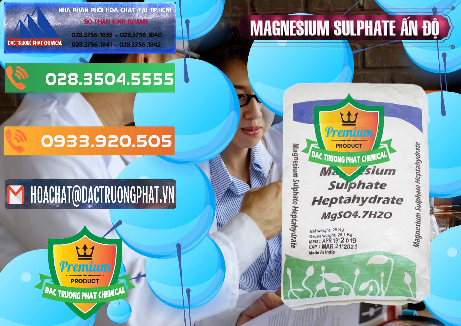 Nơi chuyên cung cấp ( bán ) MGSO4.7H2O – Magnesium Sulphate Heptahydrate Ấn Độ India - 0362 - Nhà phân phối và cung ứng hóa chất tại TP.HCM - hoachatxulynuoc.com.vn