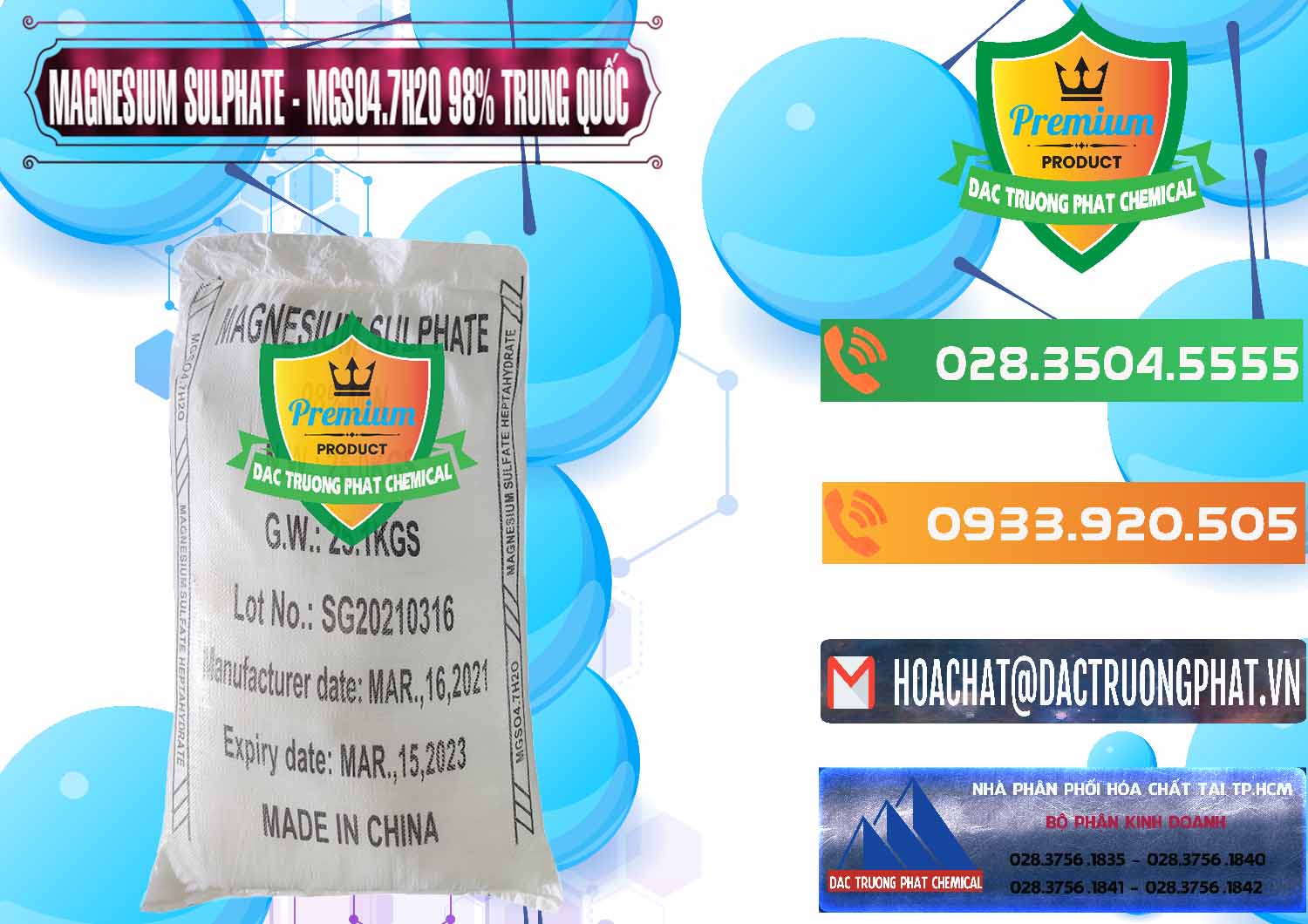 Cty bán ( cung cấp ) MGSO4.7H2O – Magnesium Sulphate 98% Trung Quốc China - 0229 - Đơn vị chuyên nhập khẩu & cung cấp hóa chất tại TP.HCM - hoachatxulynuoc.com.vn