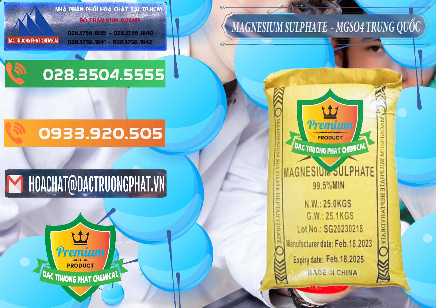 Chuyên bán & cung ứng MGSO4.7H2O – Magnesium Sulphate Heptahydrate Logo Mặt Trời Trung Quốc China - 0391 - Đơn vị cung ứng - phân phối hóa chất tại TP.HCM - hoachatxulynuoc.com.vn
