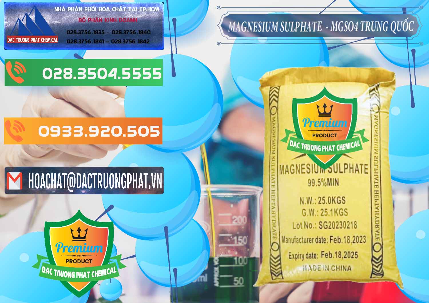 Chuyên bán - phân phối MGSO4.7H2O – Magnesium Sulphate Heptahydrate Logo Mặt Trời Trung Quốc China - 0391 - Cty cung ứng ( phân phối ) hóa chất tại TP.HCM - hoachatxulynuoc.com.vn