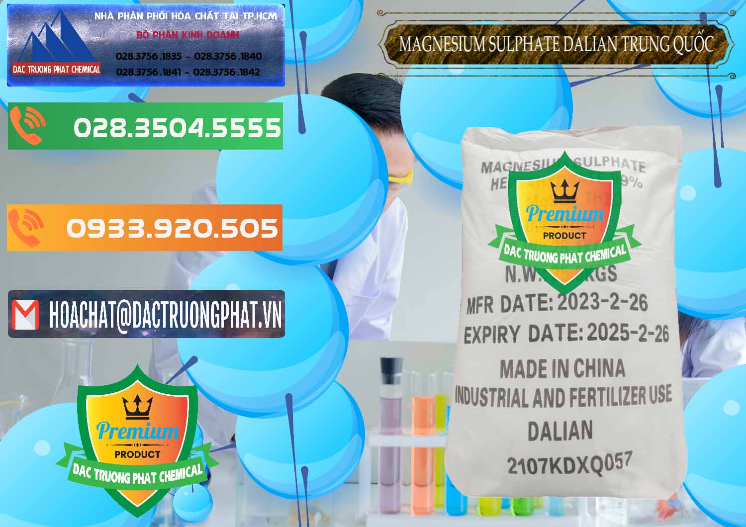 Nơi chuyên cung ứng và bán MGSO4.7H2O – Magnesium Sulphate Heptahydrate Dalian Trung Quốc China - 0393 - Đơn vị kinh doanh ( cung cấp ) hóa chất tại TP.HCM - hoachatxulynuoc.com.vn
