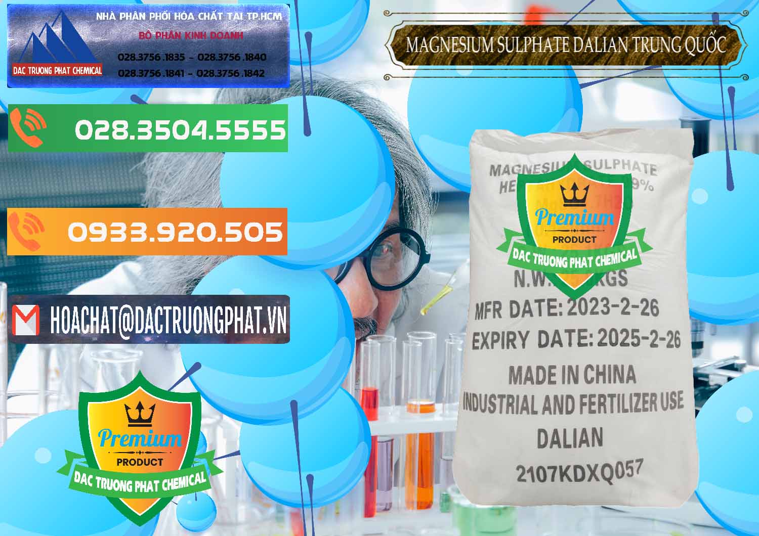 Đơn vị chuyên nhập khẩu _ bán MGSO4.7H2O – Magnesium Sulphate Heptahydrate Dalian Trung Quốc China - 0393 - Cty chuyên phân phối ( nhập khẩu ) hóa chất tại TP.HCM - hoachatxulynuoc.com.vn