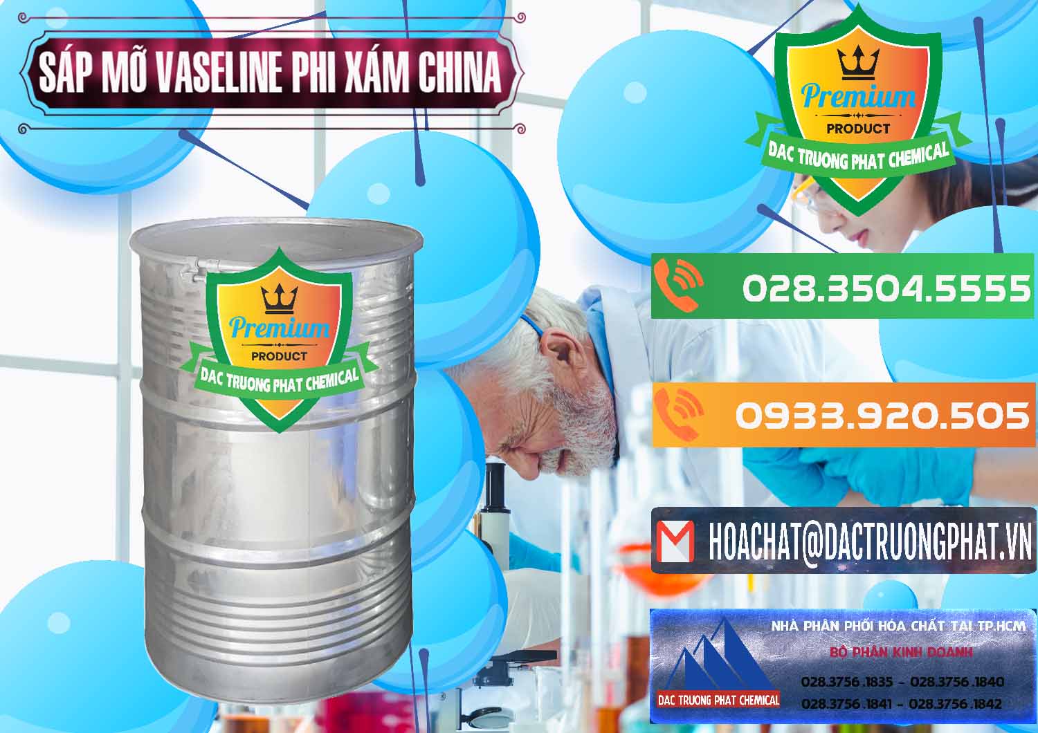 Cty kinh doanh - bán Sáp Mỡ Vaseline Phi Xám Trung Quốc China - 0291 - Công ty phân phối & cung cấp hóa chất tại TP.HCM - hoachatxulynuoc.com.vn