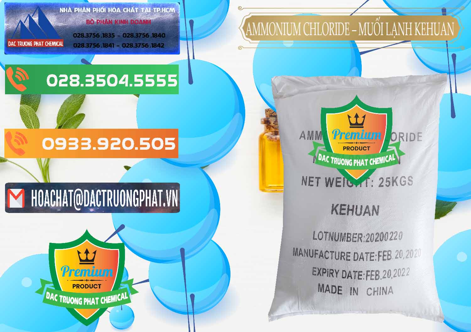 Nhà nhập khẩu _ bán Ammonium Chloride – NH4CL Muối Lạnh Kehuan Trung Quốc China - 0022 - Cty phân phối _ kinh doanh hóa chất tại TP.HCM - hoachatxulynuoc.com.vn
