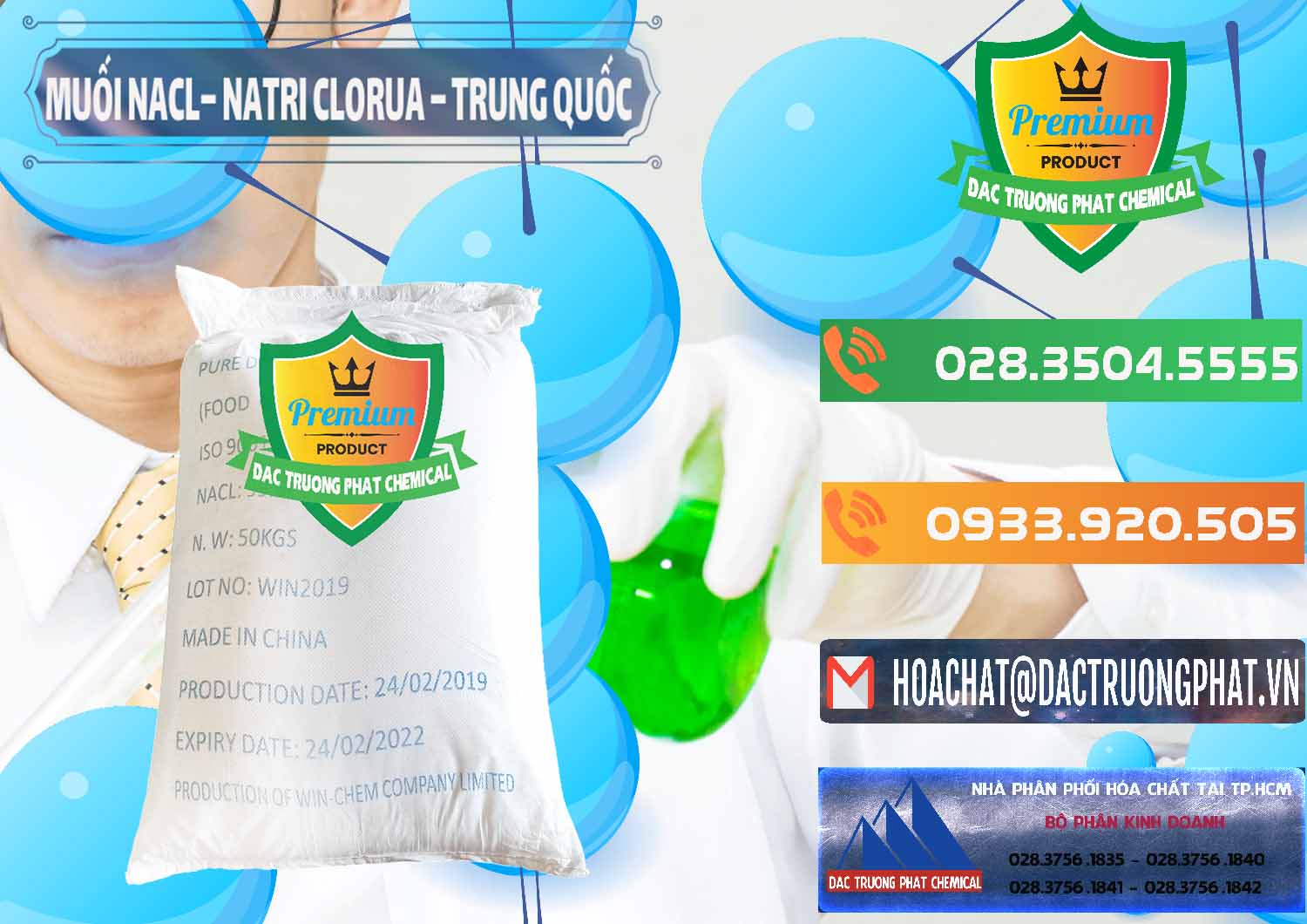 Nơi phân phối ( bán ) Muối NaCL – Sodium Chloride Trung Quốc China - 0097 - Cty kinh doanh & cung cấp hóa chất tại TP.HCM - hoachatxulynuoc.com.vn