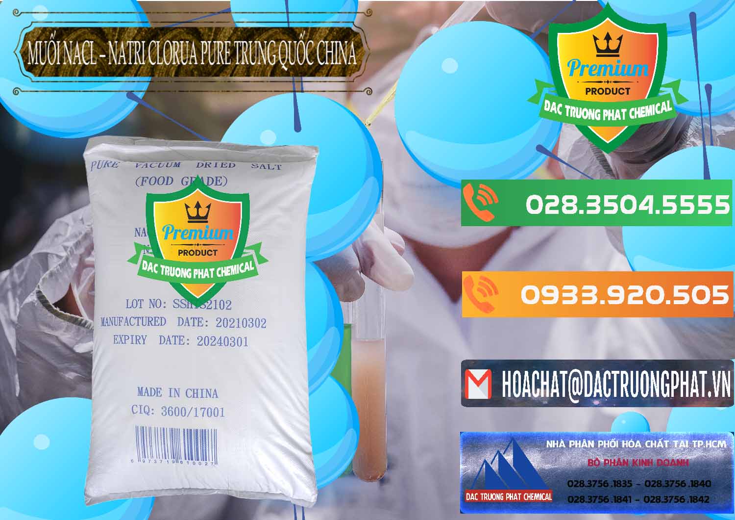 Nơi kinh doanh - bán Muối NaCL – Sodium Chloride Pure Trung Quốc China - 0230 - Nơi chuyên cung cấp - nhập khẩu hóa chất tại TP.HCM - hoachatxulynuoc.com.vn
