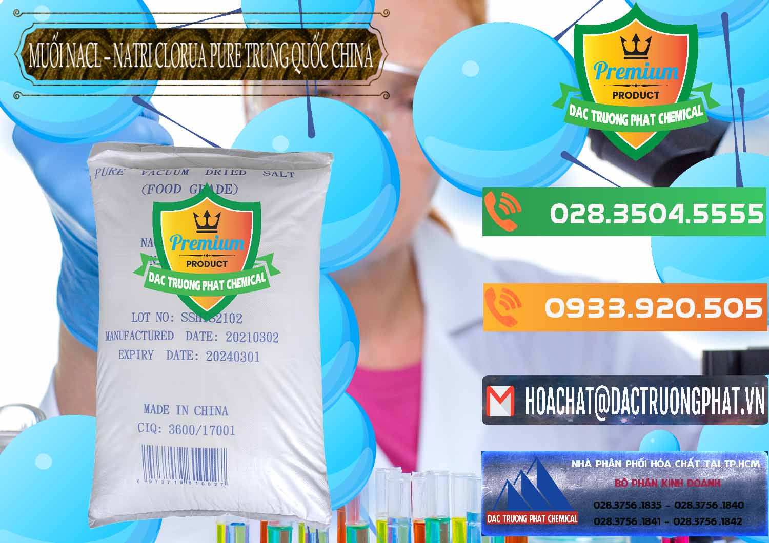 Công ty bán ( cung ứng ) Muối NaCL – Sodium Chloride Pure Trung Quốc China - 0230 - Nơi chuyên cung cấp - kinh doanh hóa chất tại TP.HCM - hoachatxulynuoc.com.vn