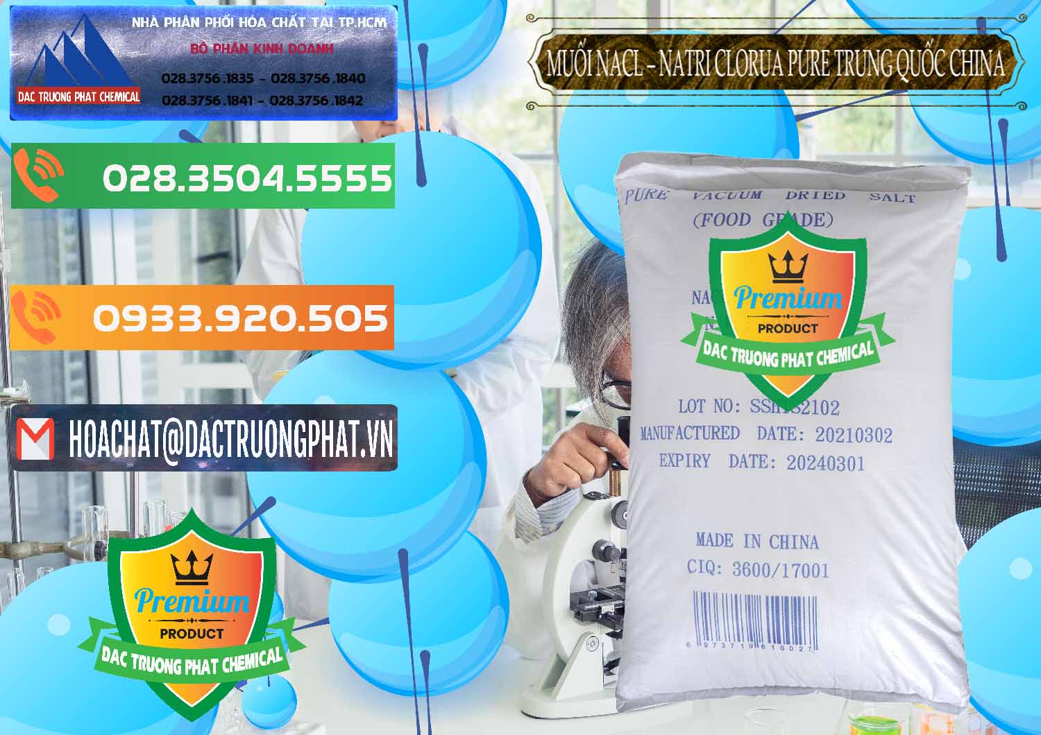 Công ty chuyên nhập khẩu _ bán Muối NaCL – Sodium Chloride Pure Trung Quốc China - 0230 - Đơn vị cung cấp - nhập khẩu hóa chất tại TP.HCM - hoachatxulynuoc.com.vn