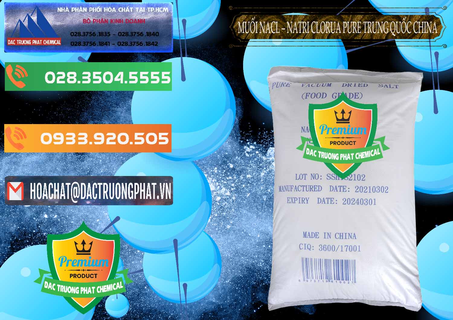 Bán - phân phối Muối NaCL – Sodium Chloride Pure Trung Quốc China - 0230 - Cty chuyên cung cấp & nhập khẩu hóa chất tại TP.HCM - hoachatxulynuoc.com.vn