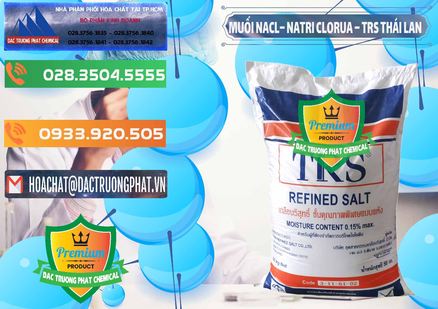 Chuyên bán và cung ứng Muối NaCL – Sodium Chloride TRS Thái Lan - 0096 - Cty nhập khẩu - phân phối hóa chất tại TP.HCM - hoachatxulynuoc.com.vn