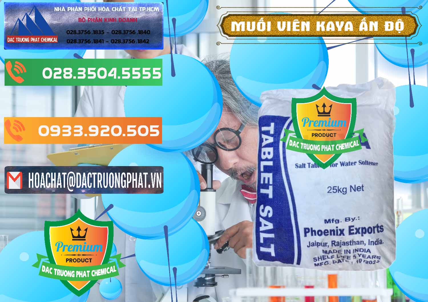 Cty chuyên phân phối - bán Muối NaCL – Sodium Chloride Dạng Viên Tablets Kaya Ấn Độ India - 0368 - Đơn vị chuyên cung cấp và nhập khẩu hóa chất tại TP.HCM - hoachatxulynuoc.com.vn