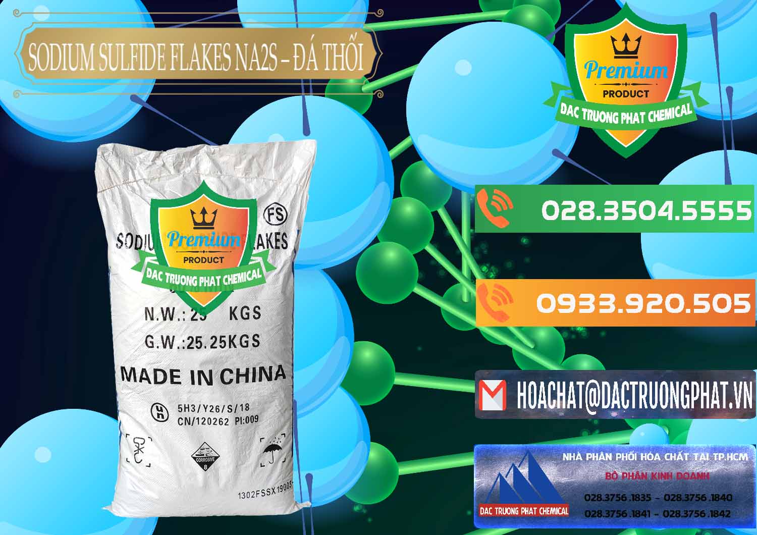 Nhà cung cấp - bán Sodium Sulfide Flakes NA2S – Đá Thối Đỏ Trung Quốc China - 0150 - Nhà phân phối ( bán ) hóa chất tại TP.HCM - hoachatxulynuoc.com.vn