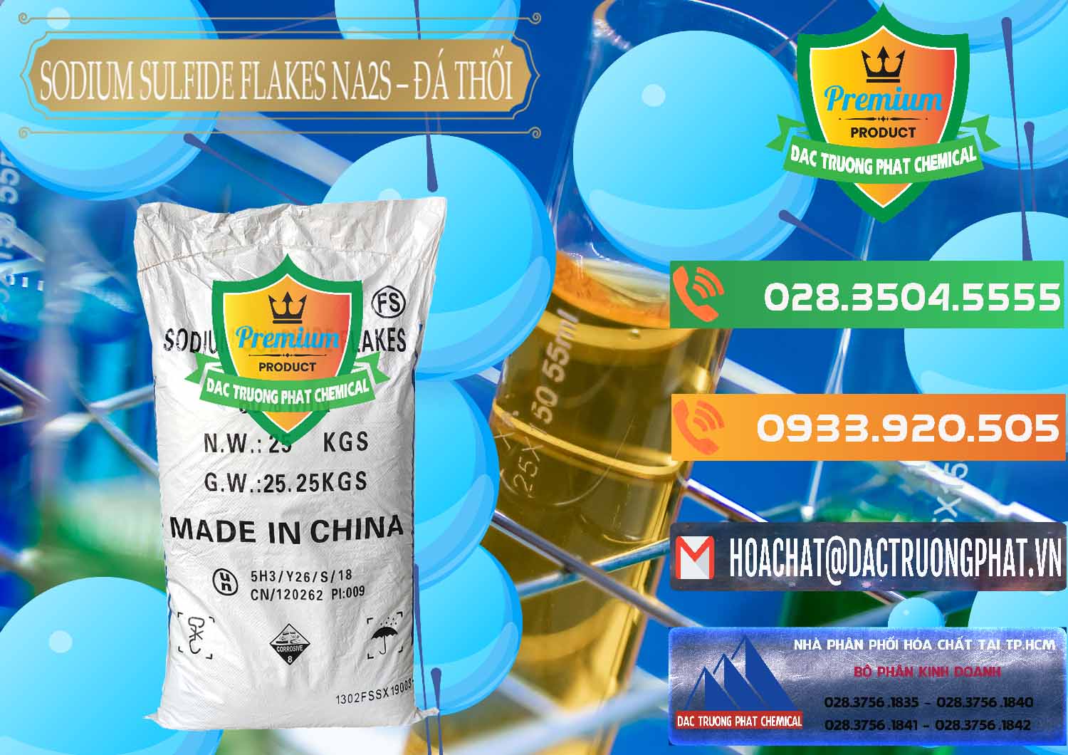 Nơi chuyên bán và cung ứng Sodium Sulfide Flakes NA2S – Đá Thối Đỏ Trung Quốc China - 0150 - Công ty phân phối ( bán ) hóa chất tại TP.HCM - hoachatxulynuoc.com.vn