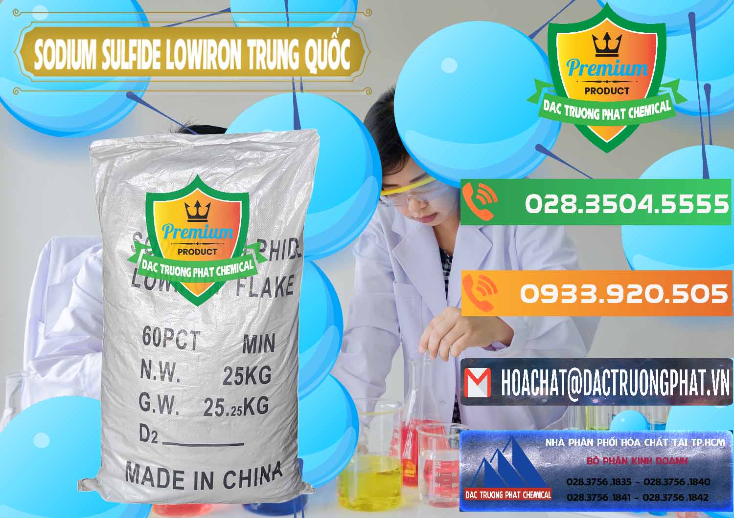 Công ty cung cấp - bán Sodium Sulfide NA2S – Đá Thối Lowiron Trung Quốc China - 0227 - Chuyên bán - phân phối hóa chất tại TP.HCM - hoachatxulynuoc.com.vn