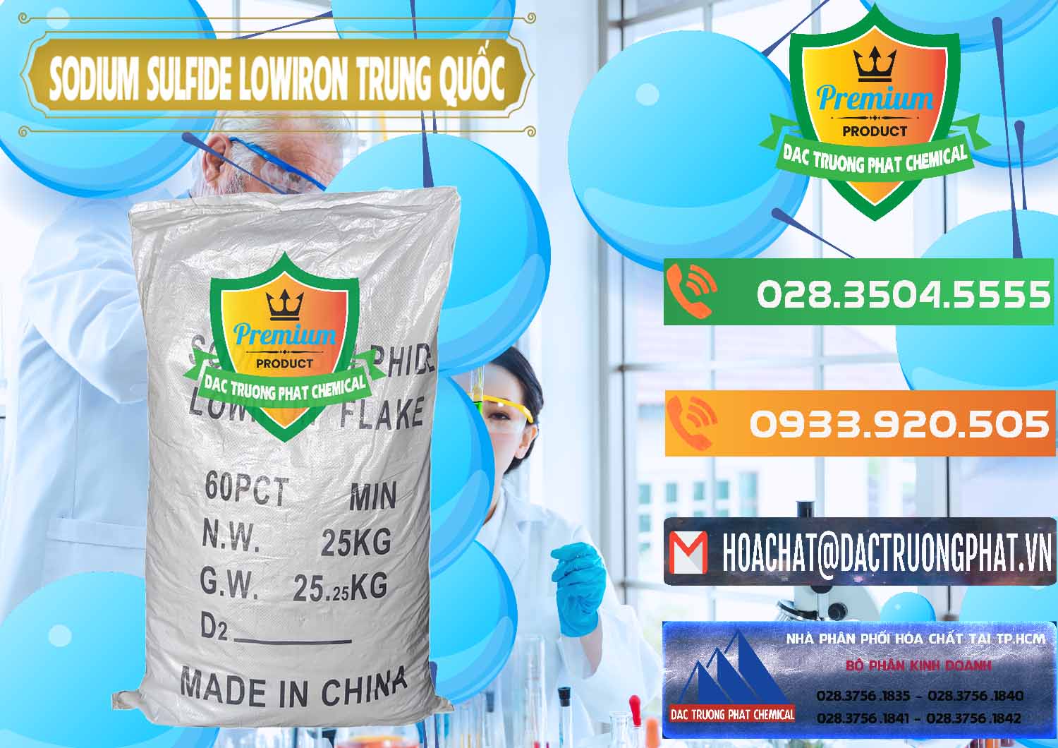 Cty chuyên cung ứng ( bán ) Sodium Sulfide NA2S – Đá Thối Lowiron Trung Quốc China - 0227 - Phân phối & nhập khẩu hóa chất tại TP.HCM - hoachatxulynuoc.com.vn