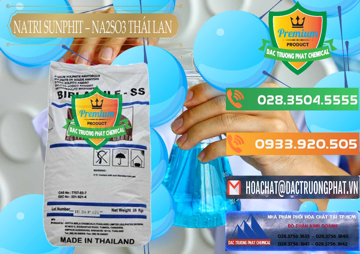 Cty chuyên bán - phân phối Natri Sunphit - NA2SO3 Thái Lan - 0105 - Nơi chuyên kinh doanh - phân phối hóa chất tại TP.HCM - hoachatxulynuoc.com.vn
