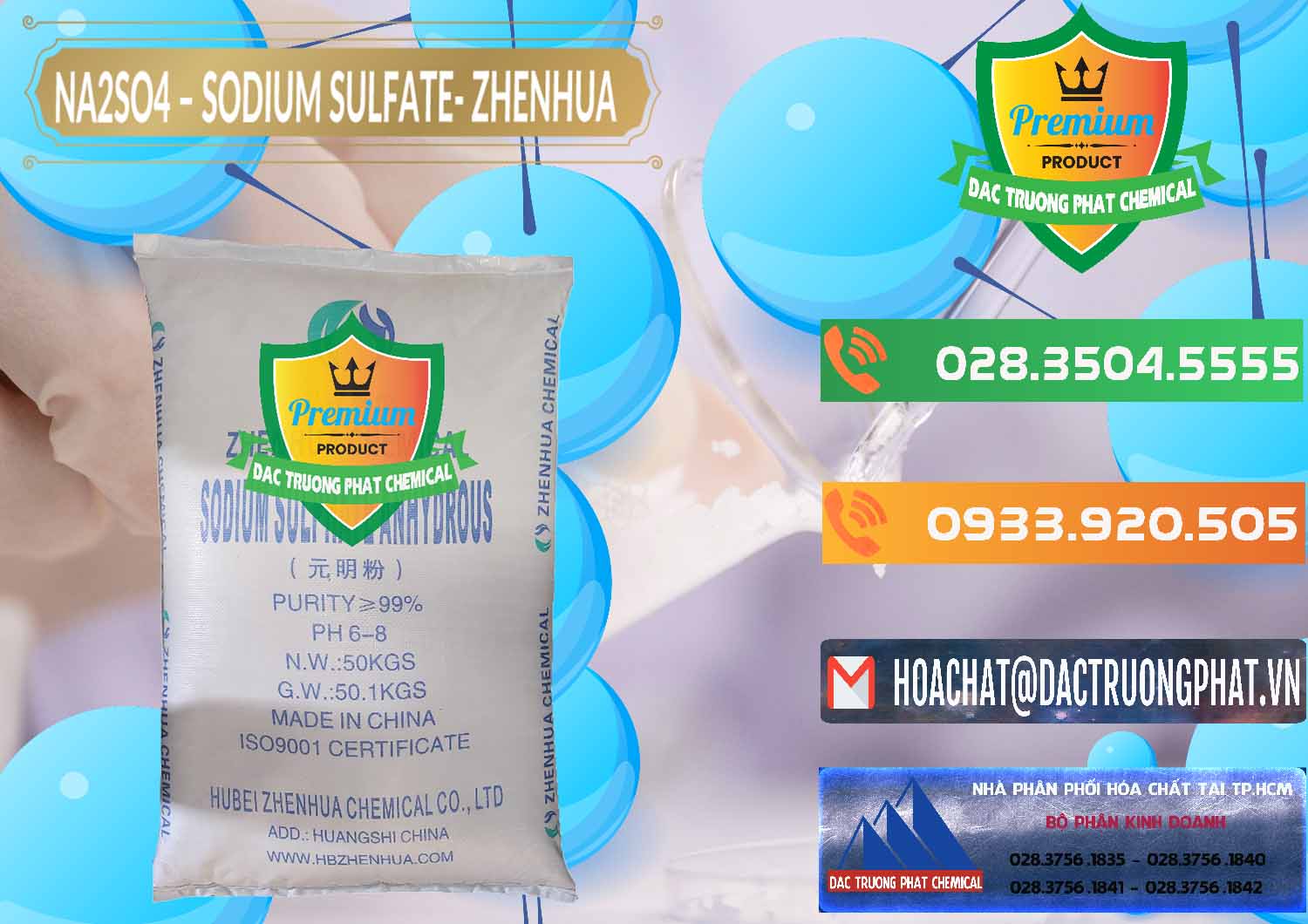Nơi cung cấp ( bán ) Sodium Sulphate - Muối Sunfat Na2SO4 Zhenhua Trung Quốc China - 0101 - Nhà phân phối & kinh doanh hóa chất tại TP.HCM - hoachatxulynuoc.com.vn