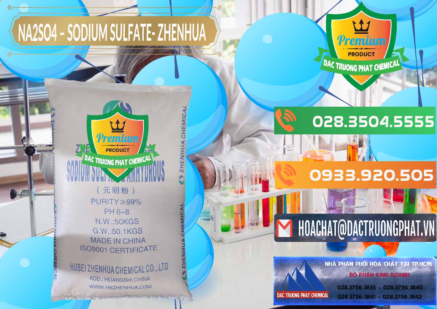 Chuyên bán _ phân phối Sodium Sulphate - Muối Sunfat Na2SO4 Zhenhua Trung Quốc China - 0101 - Đơn vị cung cấp - kinh doanh hóa chất tại TP.HCM - hoachatxulynuoc.com.vn