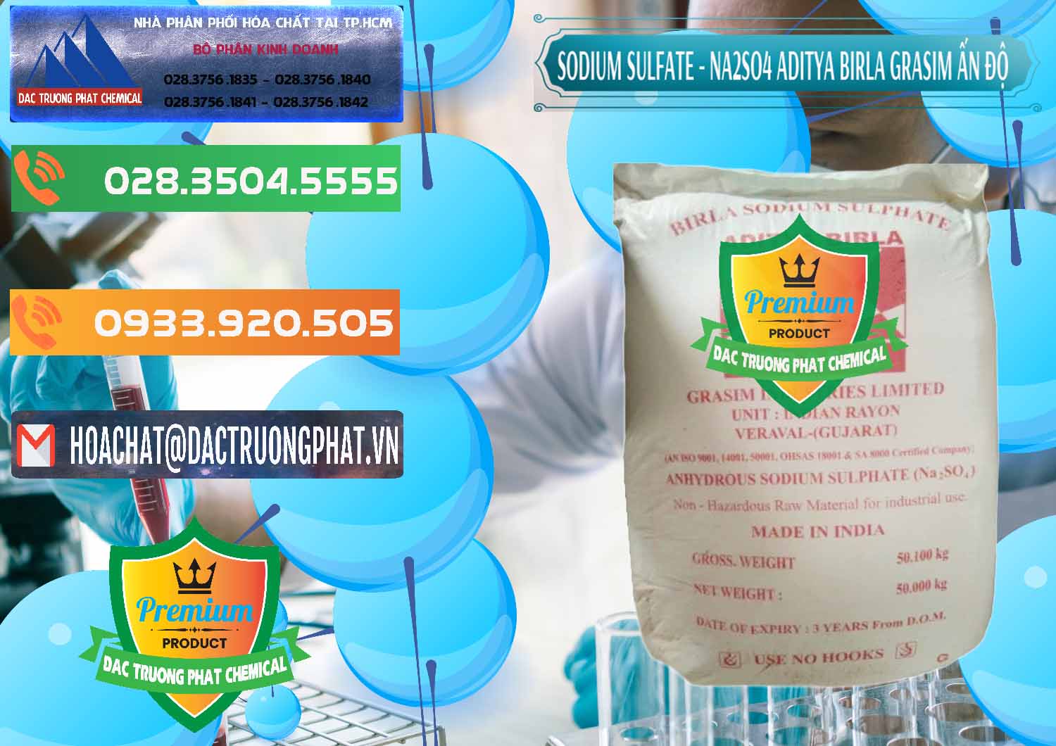 Đơn vị kinh doanh ( bán ) Sodium Sulphate - Muối Sunfat Na2SO4 Grasim Ấn Độ India - 0356 - Cty bán & cung cấp hóa chất tại TP.HCM - hoachatxulynuoc.com.vn
