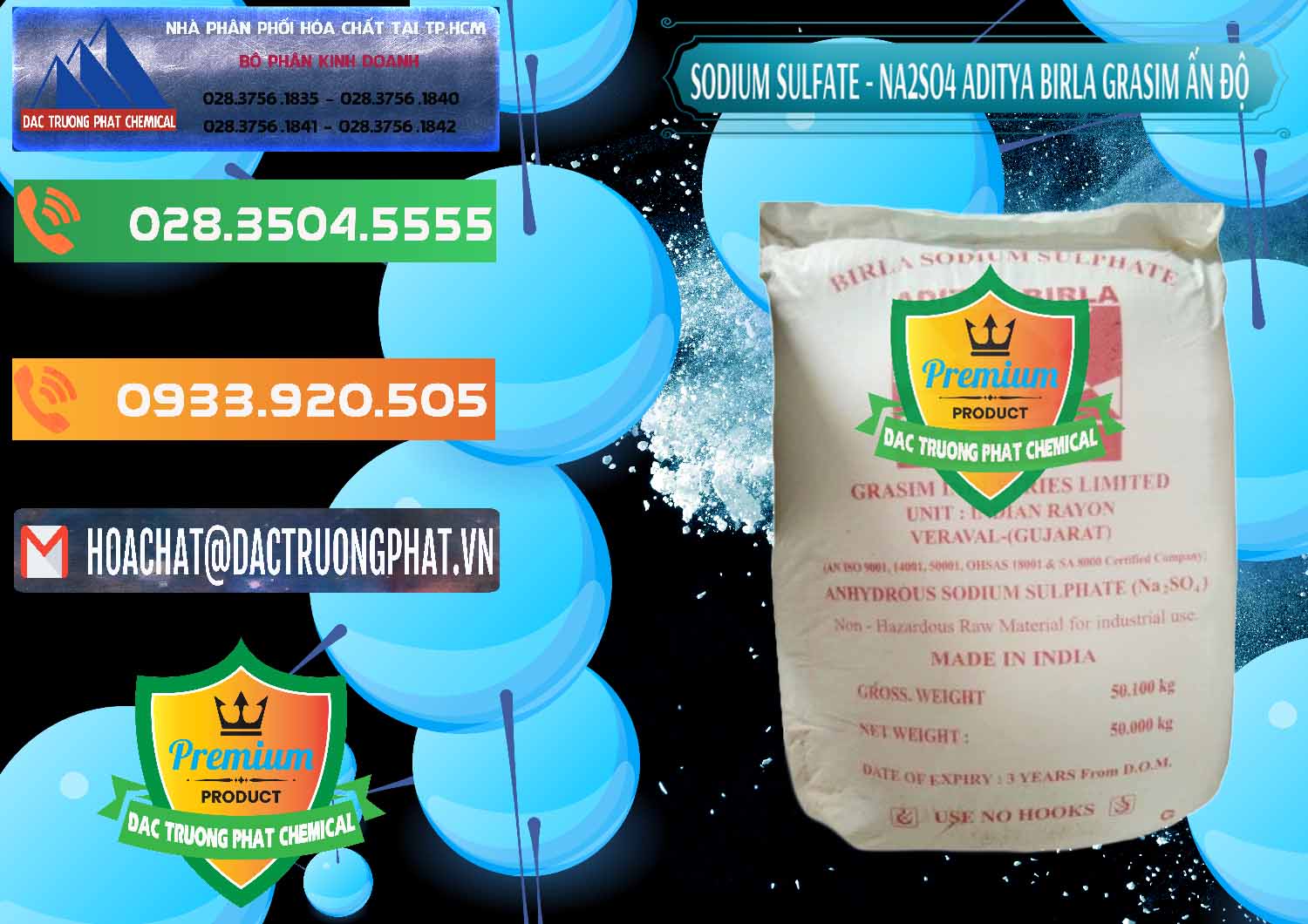 Cty phân phối ( bán ) Sodium Sulphate - Muối Sunfat Na2SO4 Grasim Ấn Độ India - 0356 - Bán và cung cấp hóa chất tại TP.HCM - hoachatxulynuoc.com.vn