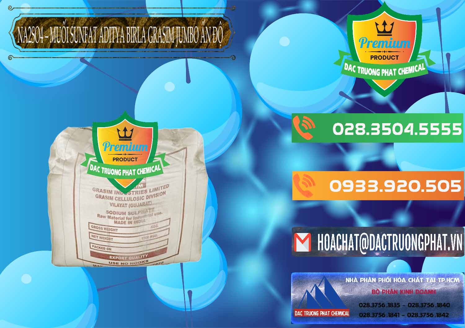 Cty chuyên bán - cung ứng Sodium Sulphate - Muối Sunfat Na2SO4 Jumbo Bành Aditya Birla Grasim Ấn Độ India - 0357 - Nhà nhập khẩu và cung cấp hóa chất tại TP.HCM - hoachatxulynuoc.com.vn