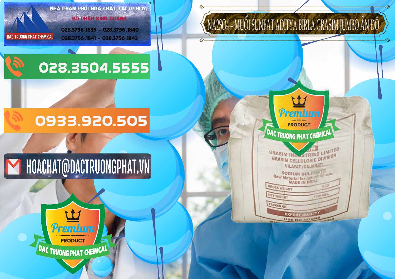 Cty chuyên cung ứng _ bán Sodium Sulphate - Muối Sunfat Na2SO4 Jumbo Bành Aditya Birla Grasim Ấn Độ India - 0357 - Công ty bán - phân phối hóa chất tại TP.HCM - hoachatxulynuoc.com.vn