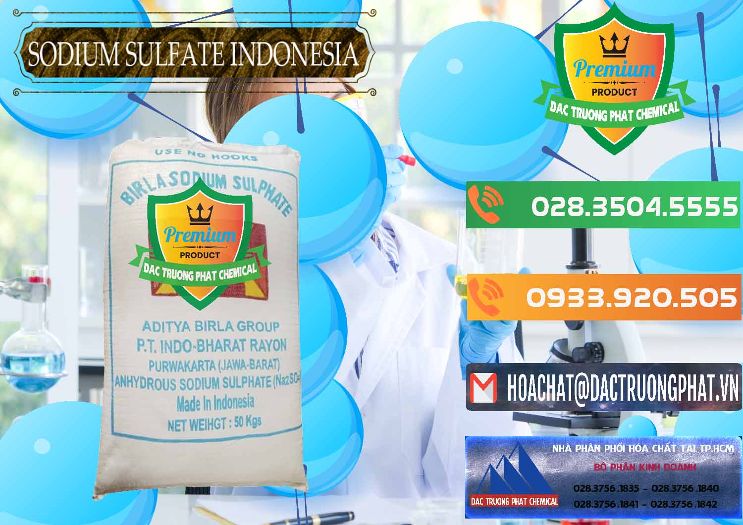 Nơi nhập khẩu ( bán ) Sodium Sulphate - Muối Sunfat Na2SO4 99% Indonesia - 0459 - Đơn vị cung cấp và kinh doanh hóa chất tại TP.HCM - hoachatxulynuoc.com.vn