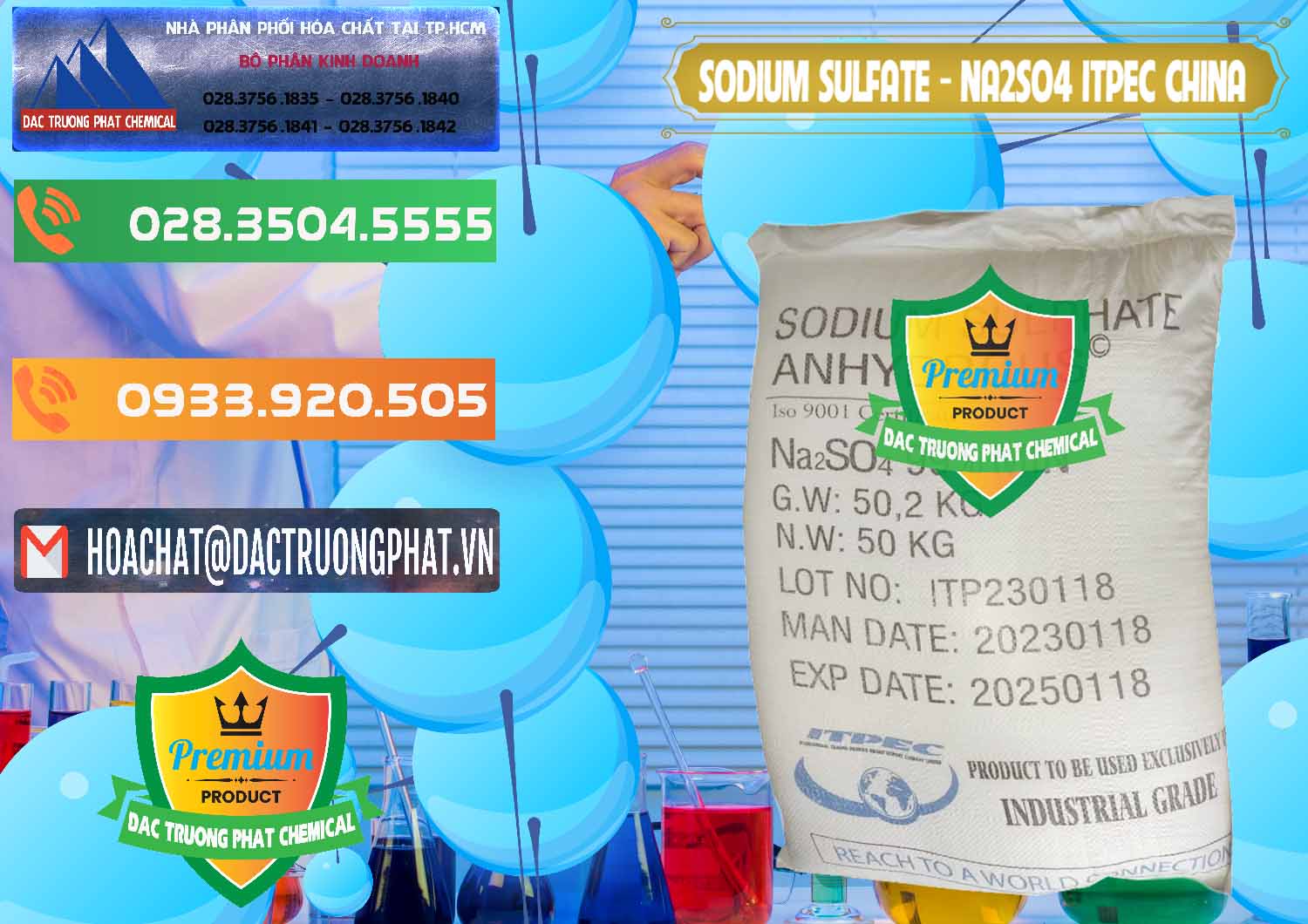 Cty phân phối ( bán ) Sodium Sulphate - Muối Sunfat Na2SO4 ITPEC Trung Quốc China - 0340 - Nơi nhập khẩu ( phân phối ) hóa chất tại TP.HCM - hoachatxulynuoc.com.vn
