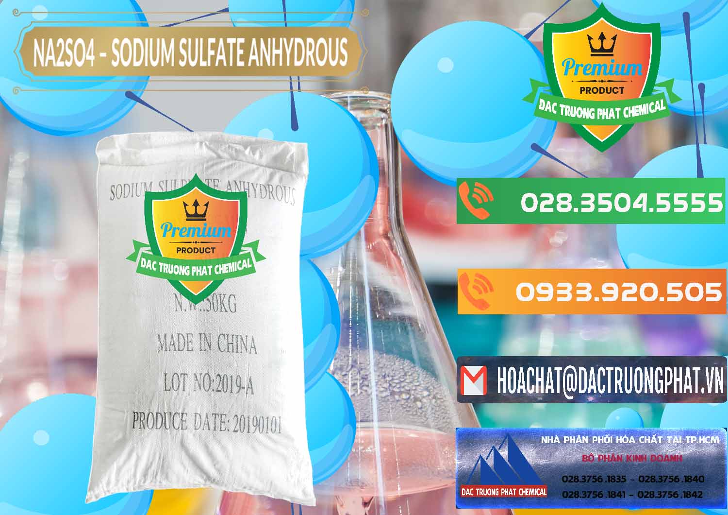 Đơn vị cung ứng & bán Sodium Sulphate - Muối Sunfat Na2SO4 PH 6-8 Trung Quốc China - 0099 - Chuyên bán và phân phối hóa chất tại TP.HCM - hoachatxulynuoc.com.vn