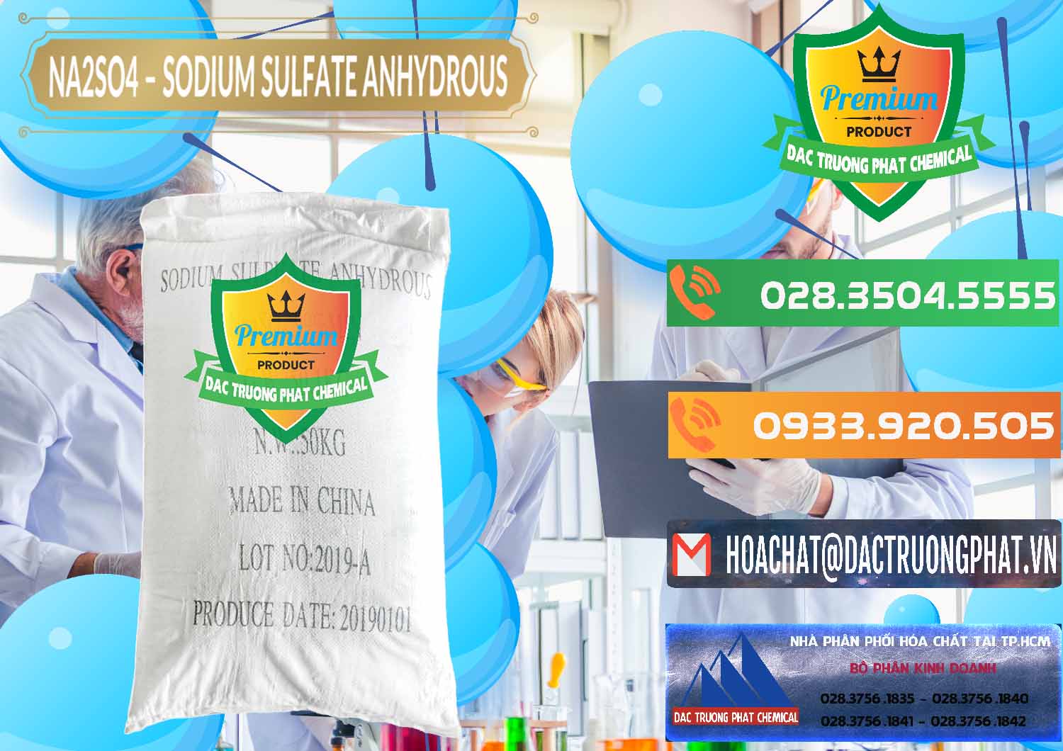 Nơi chuyên nhập khẩu - bán Sodium Sulphate - Muối Sunfat Na2SO4 PH 6-8 Trung Quốc China - 0099 - Đơn vị cung cấp - phân phối hóa chất tại TP.HCM - hoachatxulynuoc.com.vn