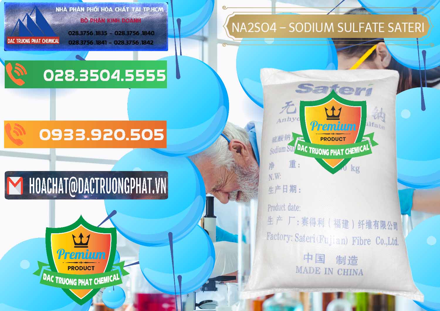 Đơn vị kinh doanh > bán hóa chất Muối Sulfate × Powder Natri Sulfate Sateri Trung Quốc China Nhập khẩu - bán Sodium Sulphate - Muối Sunfat Na2SO4 Sateri Trung Quốc China - 0100 - Cty chuyên nhập khẩu ( cung cấp ) hóa chất tại TP.HCM - hoachatxulynuoc.com.vn