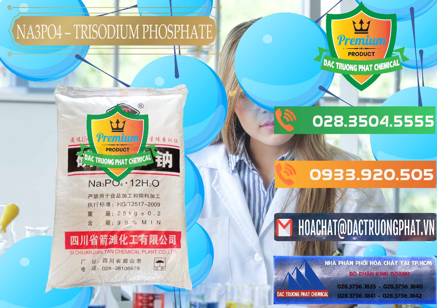 Nhà phân phối _ bán Na3PO4 – Trisodium Phosphate Trung Quốc China JT - 0102 - Đơn vị chuyên kinh doanh ( phân phối ) hóa chất tại TP.HCM - hoachatxulynuoc.com.vn