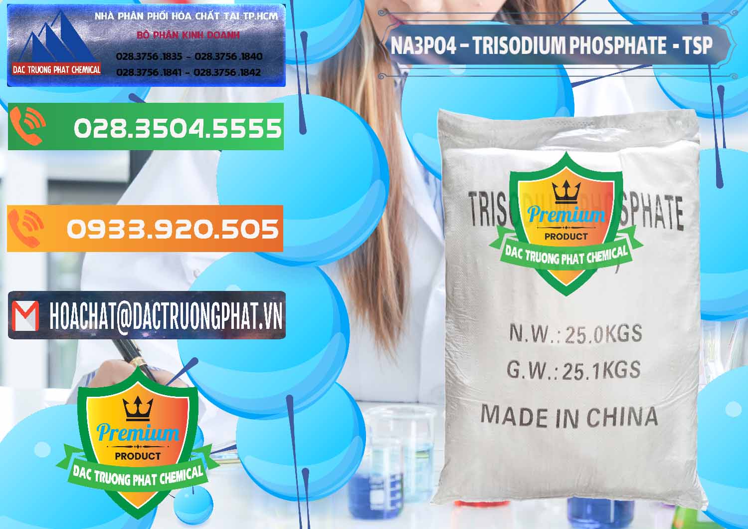 Công ty chuyên bán - cung cấp Na3PO4 – Trisodium Phosphate Trung Quốc China TSP - 0103 - Công ty chuyên bán - phân phối hóa chất tại TP.HCM - hoachatxulynuoc.com.vn