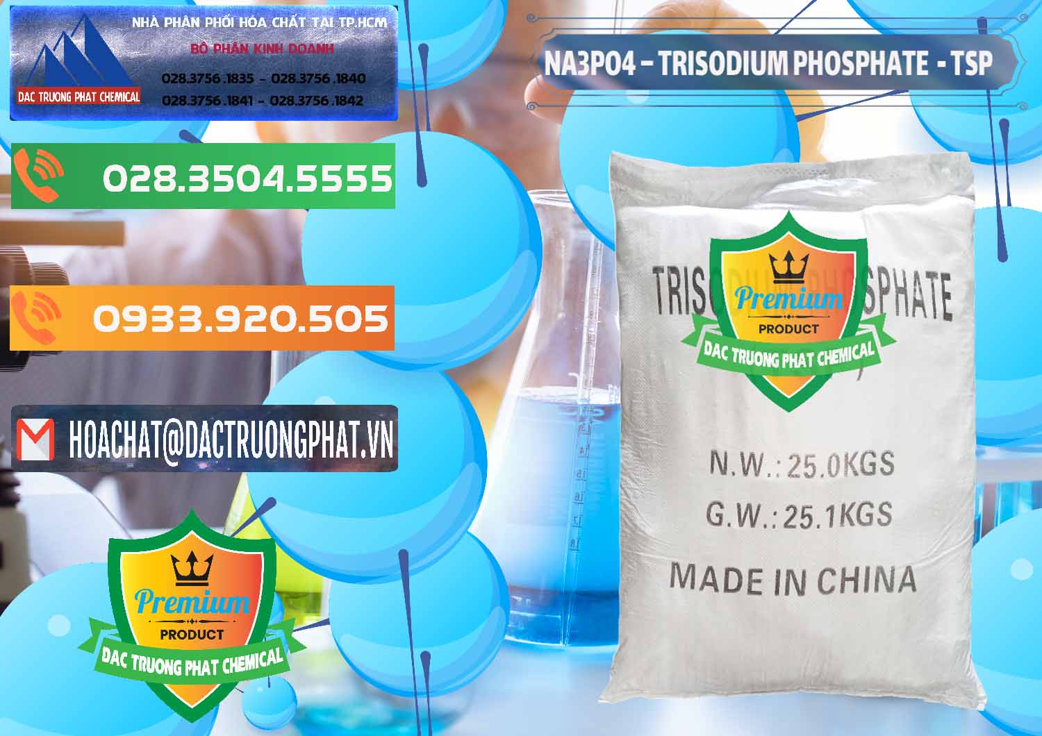 Nhà phân phối - bán Na3PO4 – Trisodium Phosphate Trung Quốc China TSP - 0103 - Đơn vị chuyên phân phối - bán hóa chất tại TP.HCM - hoachatxulynuoc.com.vn