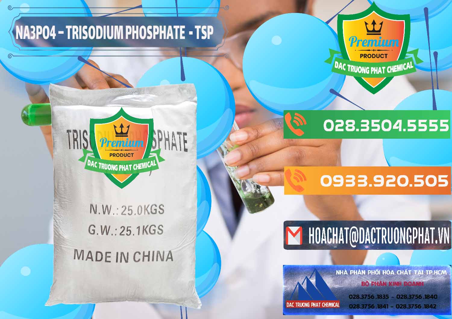 Nơi chuyên thương mại và bán hóa chất Trisodium photphat & Sodium Phosphate TSP Trung Quốc China tại Bình Dương Đơn vị kinh doanh - bán Na3PO4 – Trisodium Phosphate Trung Quốc China TSP - 0103 - Chuyên cung cấp _ phân phối hóa chất tại TP.HCM - hoachatxulynuoc.com.vn