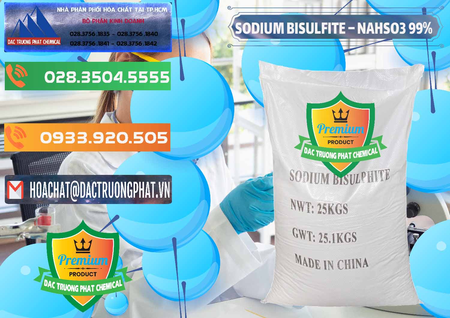 Đơn vị cung cấp và bán Sodium Bisulfite – NAHSO3 Trung Quốc China - 0140 - Nơi chuyên phân phối _ nhập khẩu hóa chất tại TP.HCM - hoachatxulynuoc.com.vn
