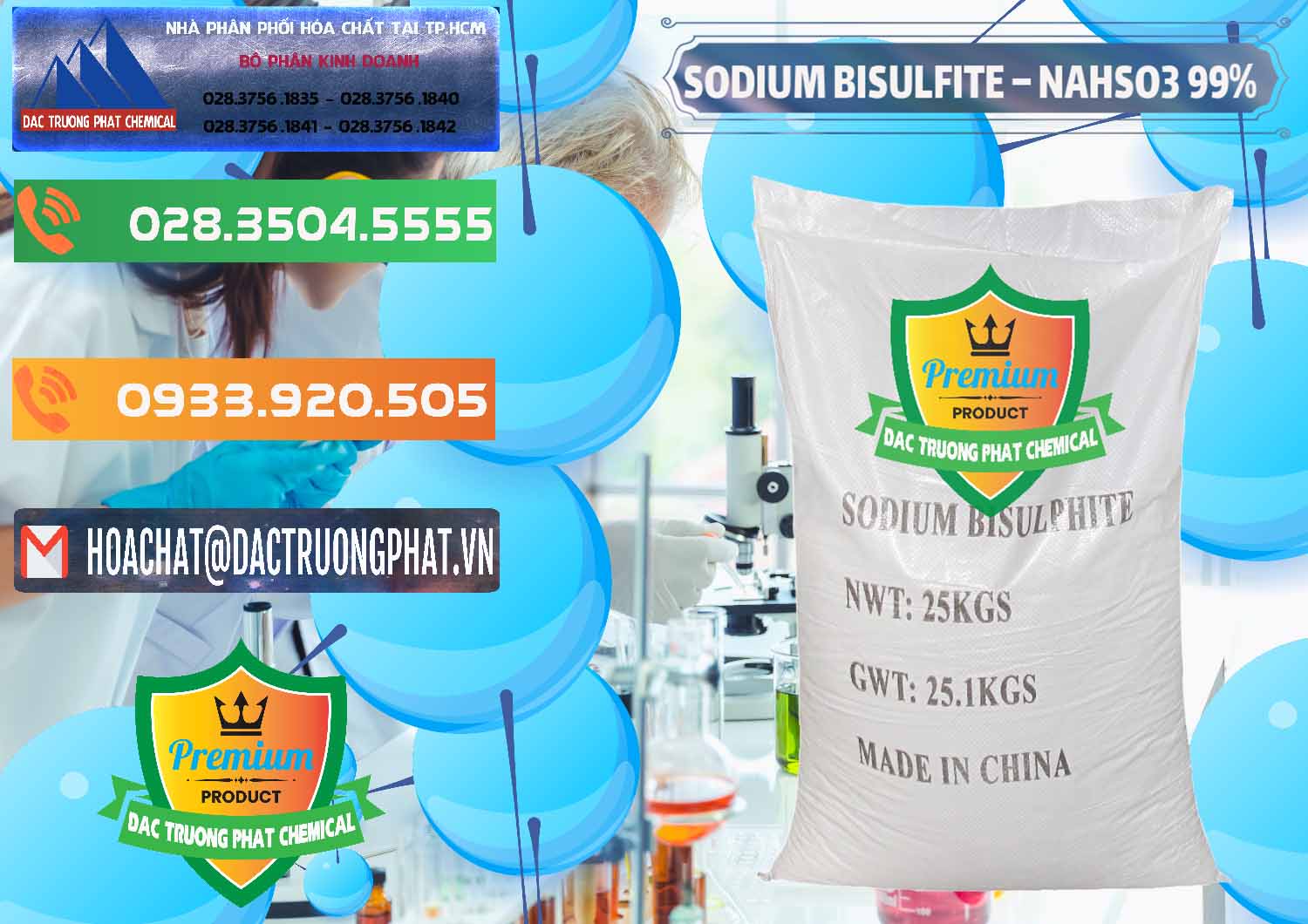 Nơi cung ứng & bán Sodium Bisulfite – NAHSO3 Trung Quốc China - 0140 - Cung cấp - nhập khẩu hóa chất tại TP.HCM - hoachatxulynuoc.com.vn