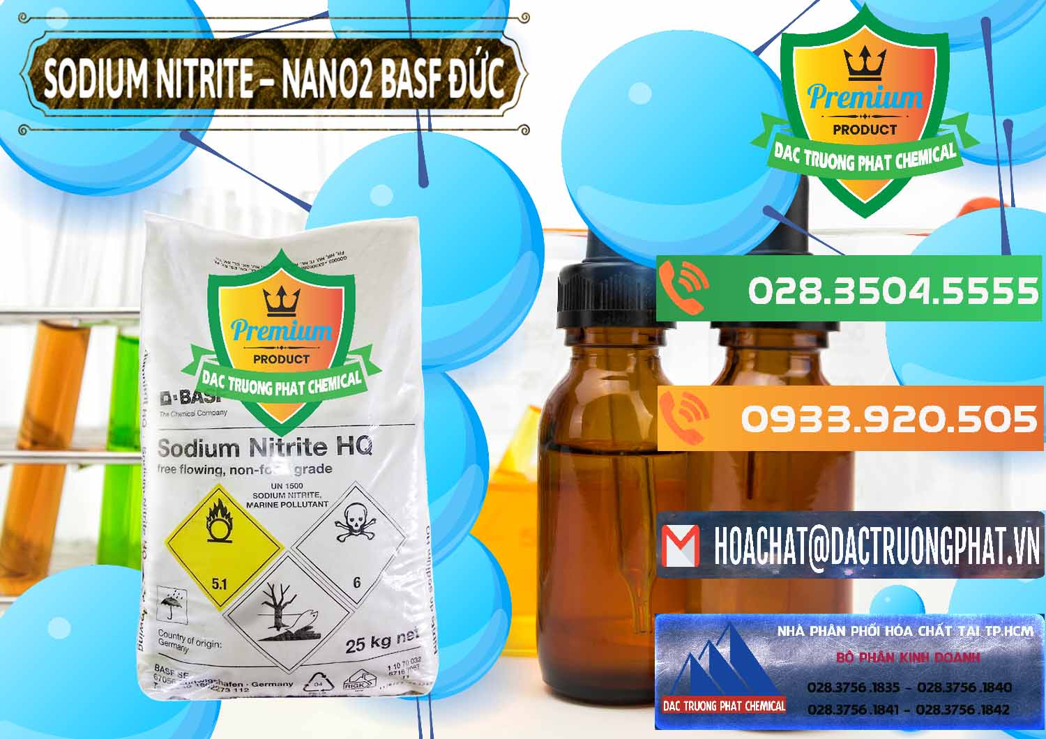 Nhà nhập khẩu ( bán ) Sodium Nitrite - NANO2 Đức BASF Germany - 0148 - Chuyên phân phối và kinh doanh hóa chất tại TP.HCM - hoachatxulynuoc.com.vn