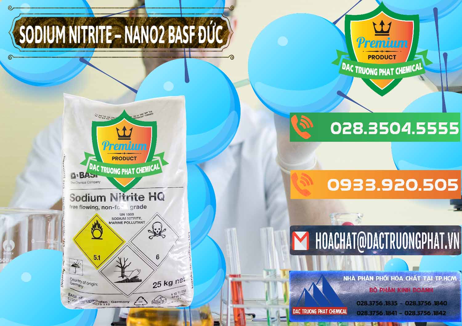 Cty chuyên kinh doanh _ bán Sodium Nitrite - NANO2 Đức BASF Germany - 0148 - Nơi cung cấp & phân phối hóa chất tại TP.HCM - hoachatxulynuoc.com.vn
