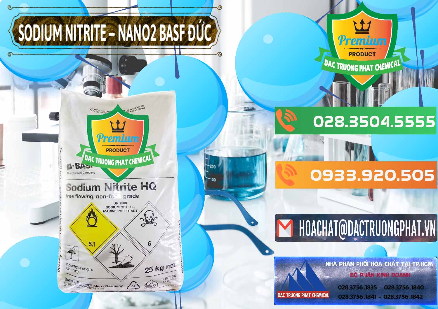 Nơi phân phối - bán Sodium Nitrite - NANO2 Đức BASF Germany - 0148 - Cty chuyên phân phối & kinh doanh hóa chất tại TP.HCM - hoachatxulynuoc.com.vn